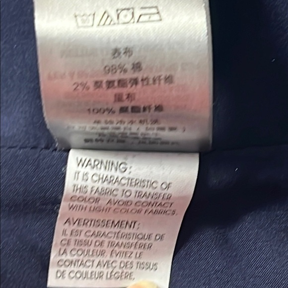 EUC Armani Exchange Black or Navy Denim Crop Top | Size Small - Picture 6 of 7